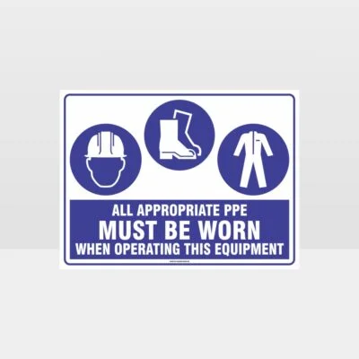 Appropriate PPE Must Be Worn When Operating This Equipment 442