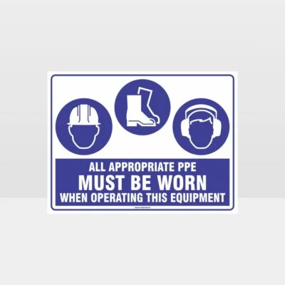 Appropriate PPE Must Be Worn When Operating This Equipment 449