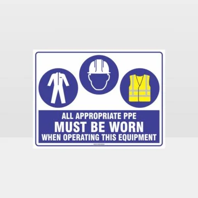 Appropriate PPE Must Be Worn When Operating This Equipment 451