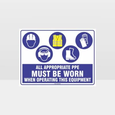 Appropriate PPE Must Be Worn When Operating This Equipment 472