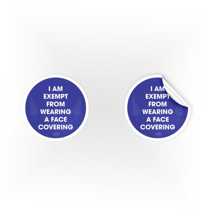 Face Covering Exemption Stickers