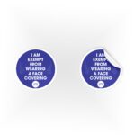 2m Face Covering Exemption Stickers