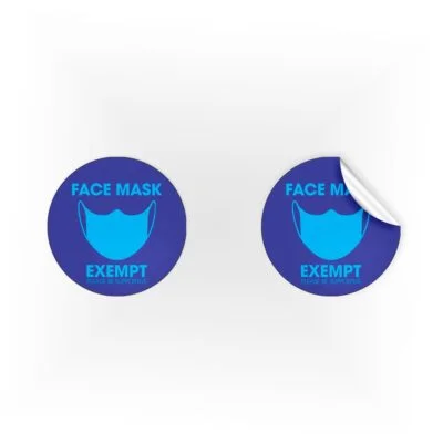 Face Mask Exempt Be Supportive Stickers