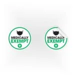 Medically Exempt Mask Stickers
