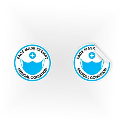Face Mask Exempt Medical Condition Stickers