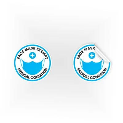 Face Mask Exempt Medical Condition Stickers