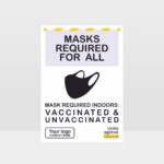 Masks Required For All Sign