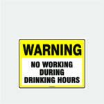 Warning No Working