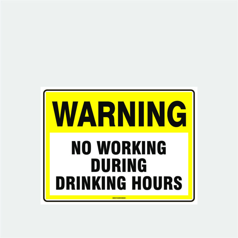 Warning No Working