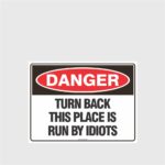 Danger Turn Back