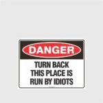 Danger Turn Back
