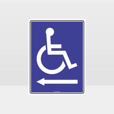 Disabled Left Arrow Sign