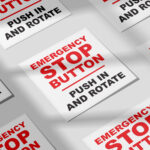 Emergency Stop Button Labels