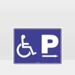 Disabled Parking Right Direction Sign
