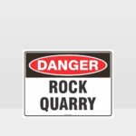 Danger Rock Quarry Sign