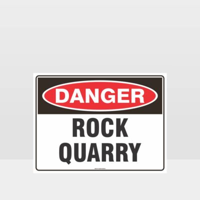Danger Rock Quarry Sign