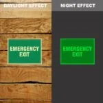 Photoluminescent Emergency Exit Sign