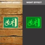Photoluminescent Emergency Exit Right Sign