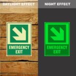 Photoluminescent Emergency Exit Arrow 02 Sign