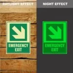 Photoluminescent Emergency Exit Arrow 02 Sign