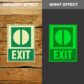 Photoluminescent Exit Sign