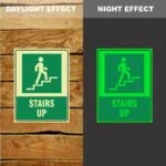 Photoluminescent Stairs Up Sign