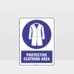 Lab/Dust Coat Protective Clothing Area Sign