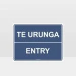 Te Reo Entry Sign