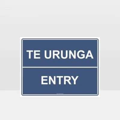 Te Reo Entry Sign