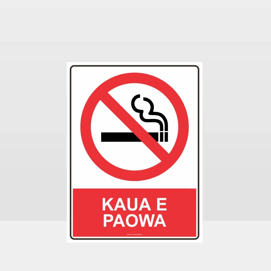 prohibition_130A_TR Te Reo Do Not Smoke Sign