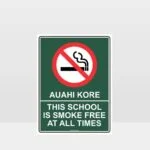 Te Reo Smoke Free School Sign