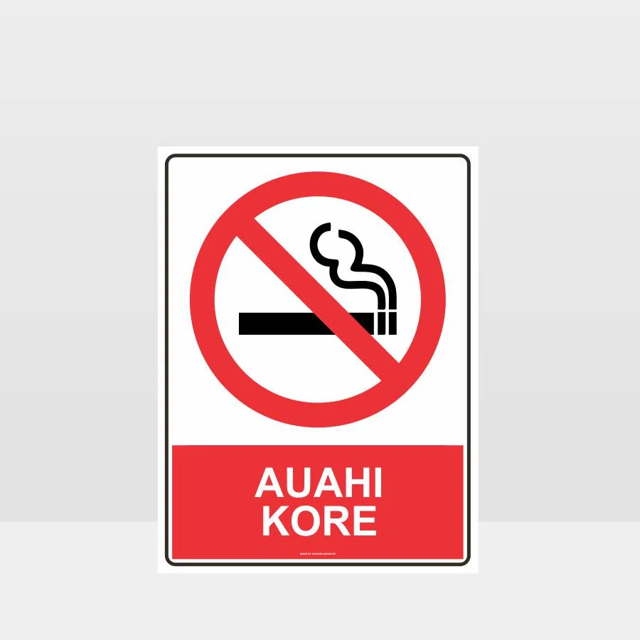 prohibition_177A_TR Te Reo Smoke Free Sign