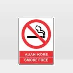 Te Reo Smoke Free Sign