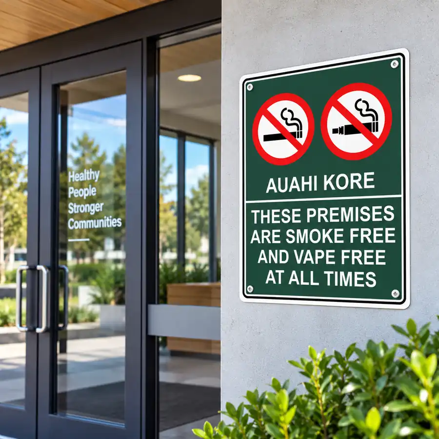 te-reo-smoke-free-vape-free-use-case Te Reo Smoke Free Vape Free Sign NZ