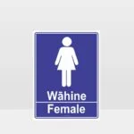 Female Toilet Te Reo Sign
