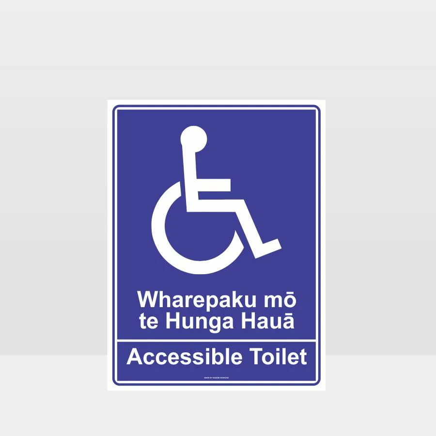 toilet_019B_TR Accessible Toilet Te Reo Sign
