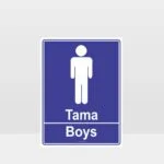 Boys Toilet Te Reo Sign