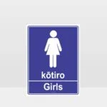 Girls Toilet Te Reo Sign