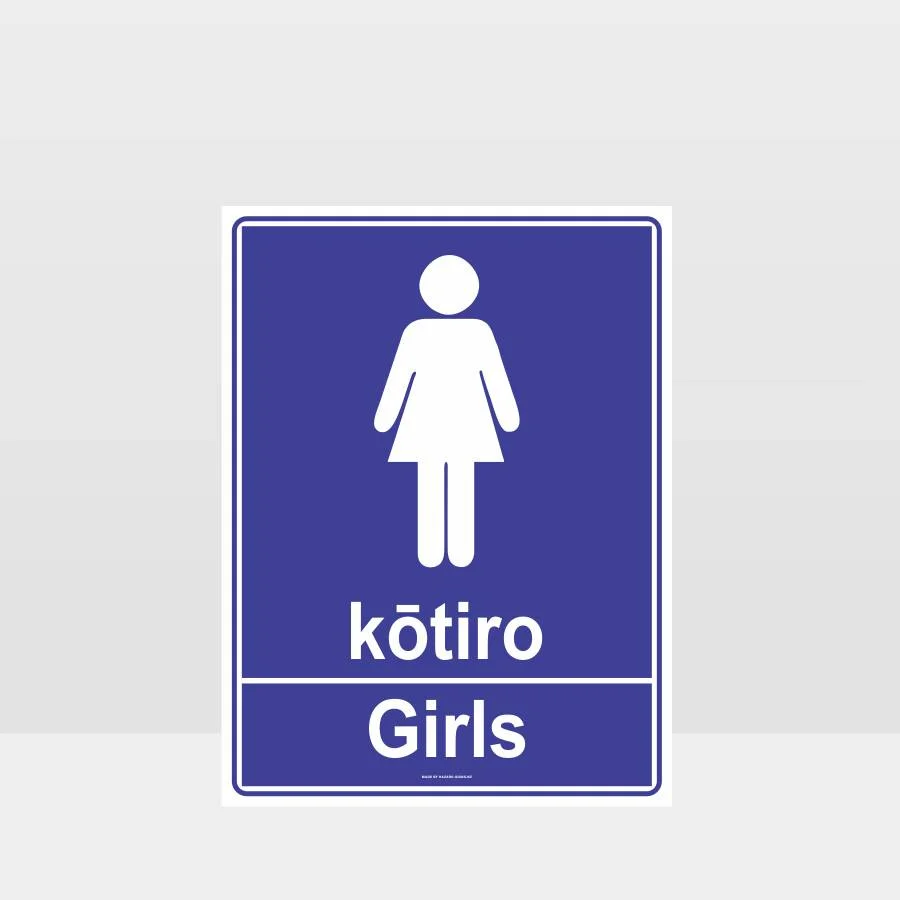 toilet_265A_TR Girls Toilet Te Reo Sign