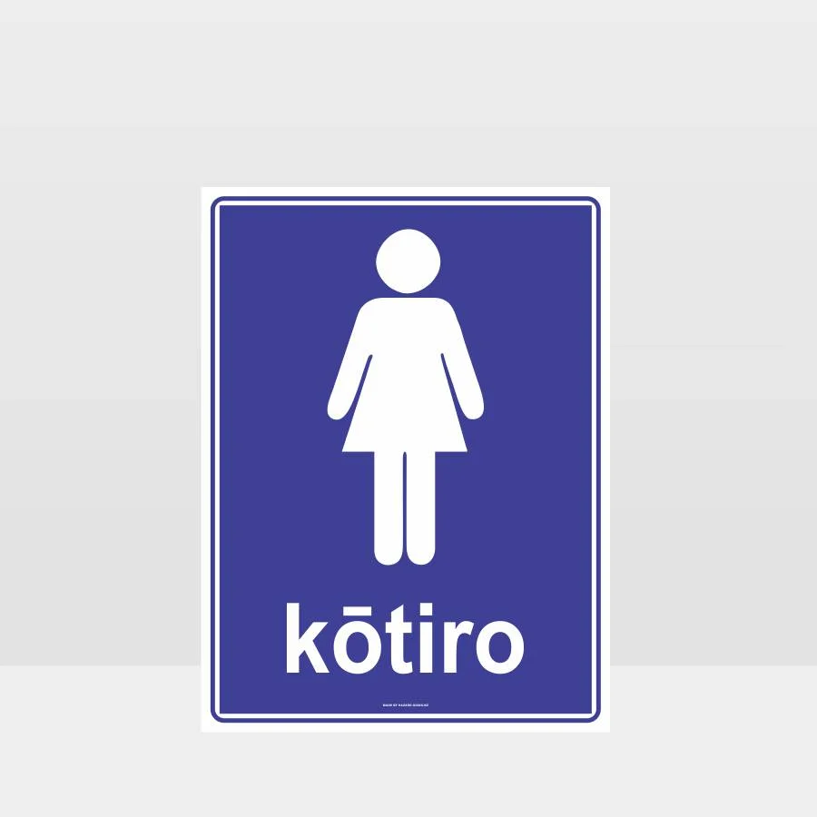 toilet_265B_TR Girls Toilet Te Reo Sign