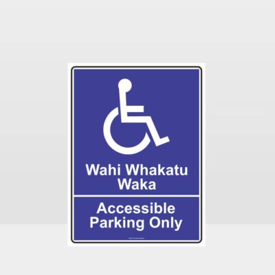Accessible Parking Te Reo Safety Sign