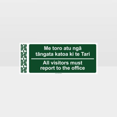 Te Reo Office Reporting Sign