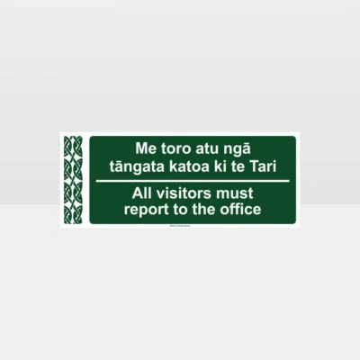 Te Reo Office Reporting Sign
