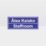 Te Reo Staffroom Door Sign