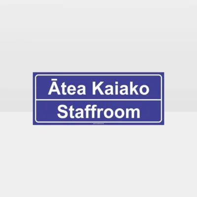 Te Reo Staffroom Door Sign