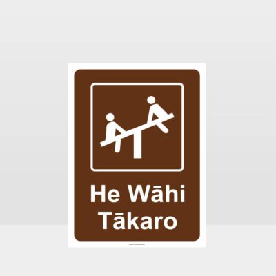 Te Reo Play Area Safety Sign