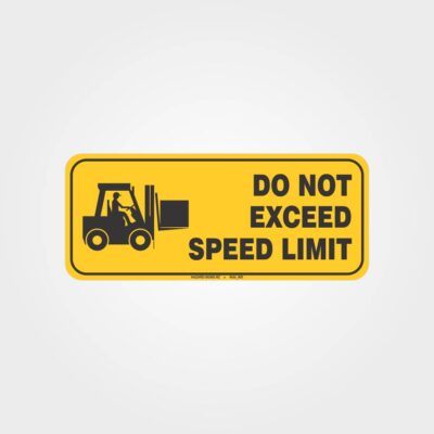 Speed Limit Forklift Label