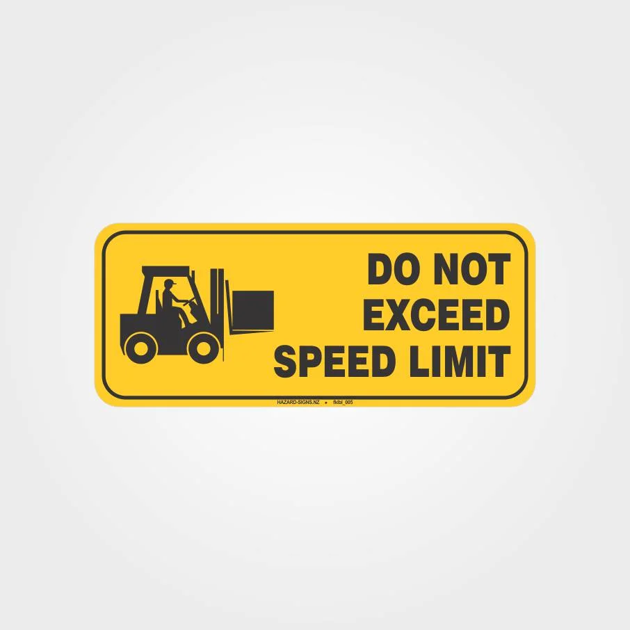 Speed Limit Forklift Label