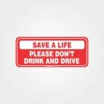 Don't Drink And Drive Forklift Label