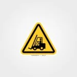 Triangle Forklift Label